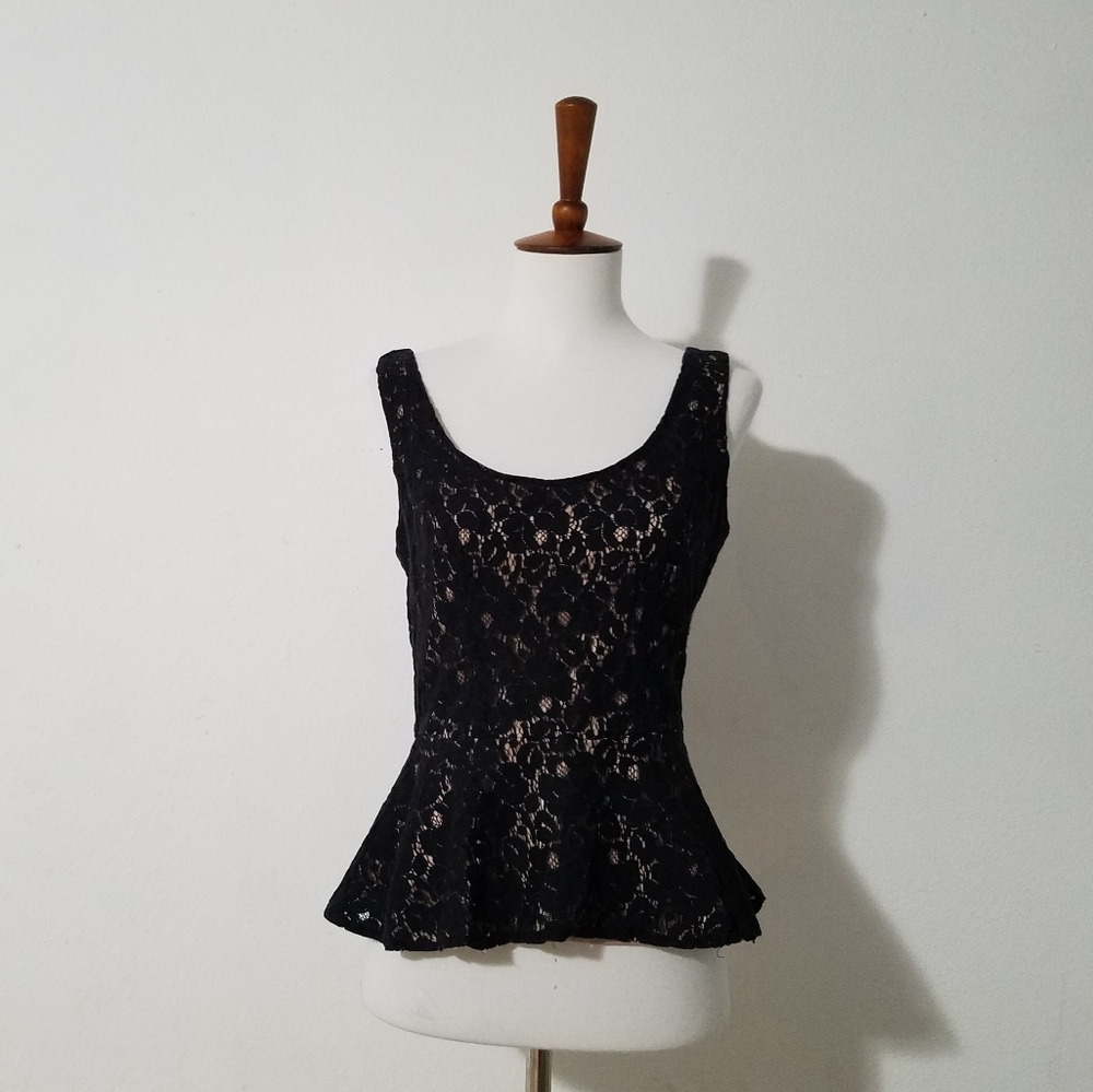 Heartsoul Lace Peplum Top